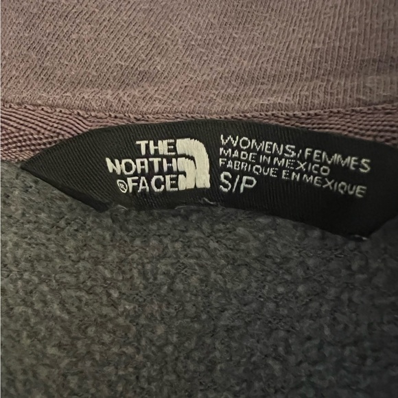 The North face gray purple full zip hoodie half dome logo sz S womens gorpcore - Picture 4 of 6